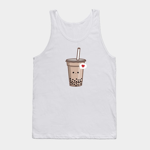 Bubble Tea Love Tank Top by imotvoksim